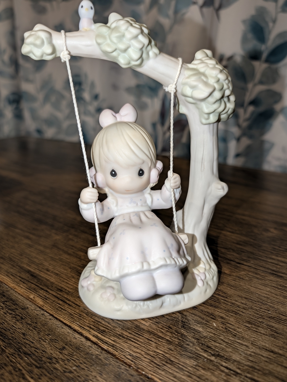 Precious Moments Vintage 1991 Girl on Swing - My Warmest Thoughts Are You